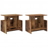 Stół pod telewizor 2 pcs Stare drewno 50 x 35 x 45 cm