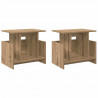Stół pod telewizor 2 pcs Dąb rzemieślniczy 50 x 35 x 45 cm