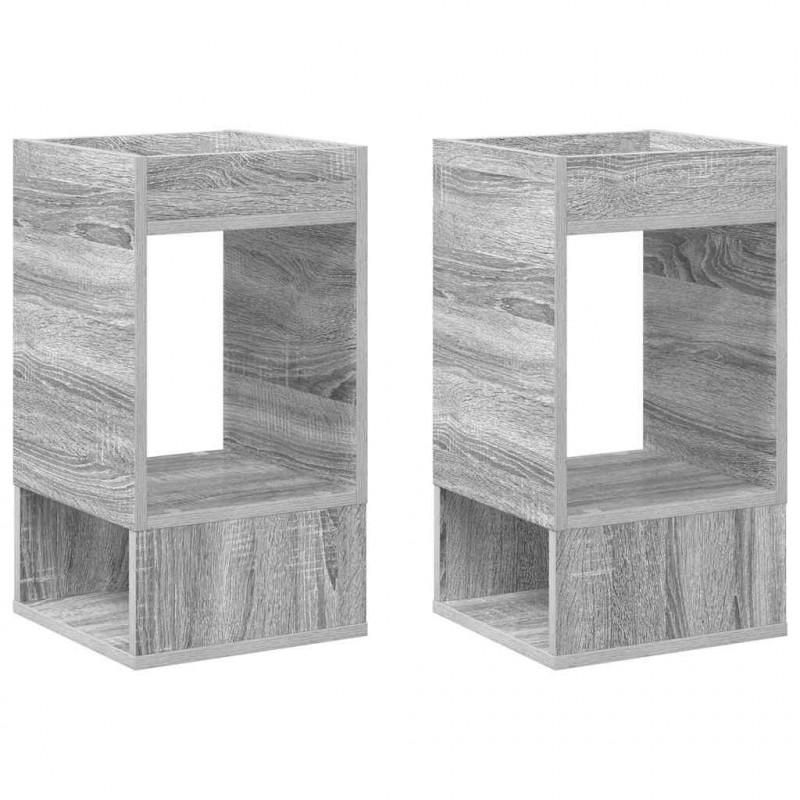 Stolik końcowy 2 pcs Szary Sonoma 30 x 30 x 56 cm
