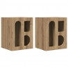 Stolik nocny 2 pcs Dąb rzemieślniczy 40 x 35 x 50 cm