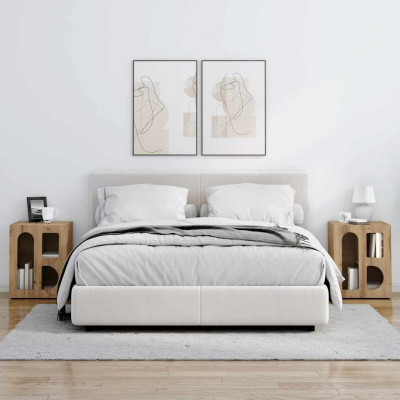 Stolik nocny 2 pcs Dąb rzemieślniczy 40 x 35 x 50 cm