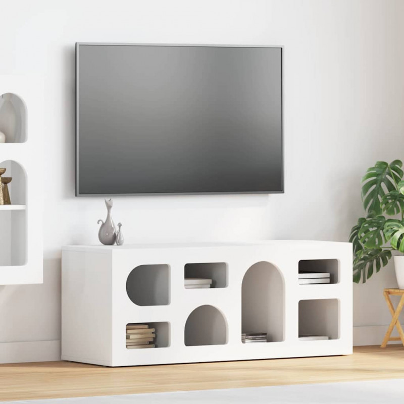 Szafka pod telewizor Biały 100 x 35 x 40 cm