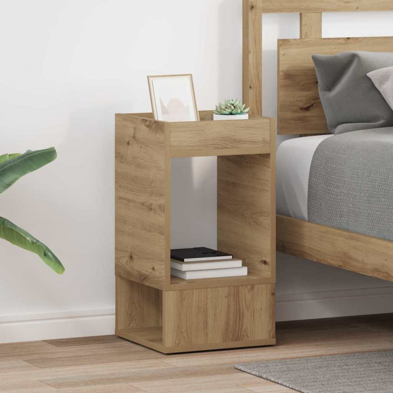 Stolik końcowy 2 pcs Dąb rzemieślniczy 30 x 30 x 56 cm