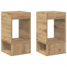 Stolik końcowy 2 pcs Dąb rzemieślniczy 30 x 30 x 56 cm