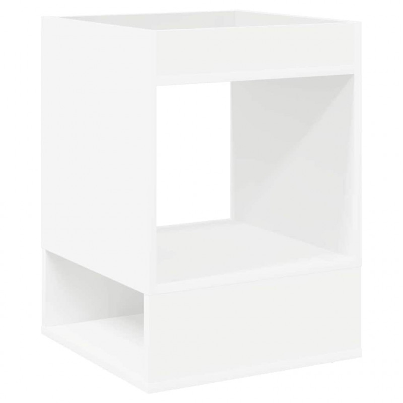 Stolik końcowy Biały 40 x 40 x 56 cm Materiał drewnopochodny