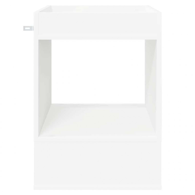 Stolik końcowy Biały 40 x 40 x 56 cm Materiał drewnopochodny