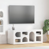 Szafka pod telewizor Wysoki połysk biały 100 x 35 x 40 cm