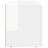 Szafka pod telewizor Wysoki połysk biały 100 x 35 x 40 cm