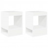 Stolik końcowy 2 pcs Biały 40 x 40 x 56 cm