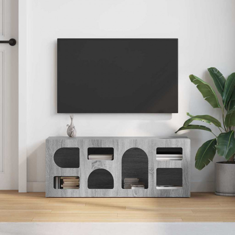 Szafka pod telewizor Szary Sonoma 100 x 35 x 40 cm