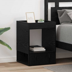 Stolik końcowy 2 pcs Czarny Dąb 40 x 40 x 56 cm