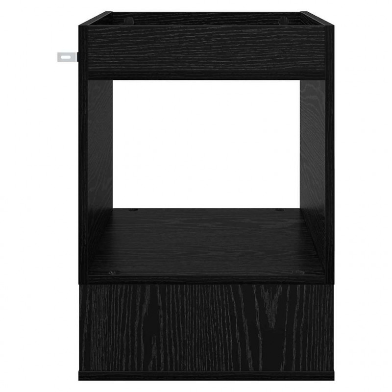 Stolik końcowy 2 pcs Czarny Dąb 40 x 40 x 56 cm