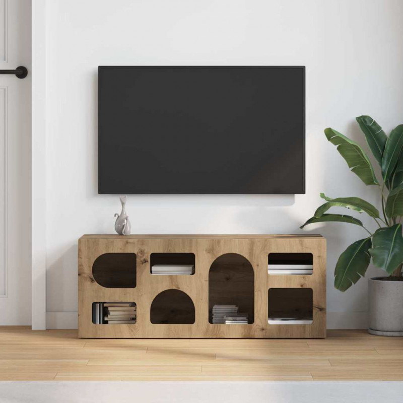 Szafka pod telewizor Dąb rzemieślniczy 100 x 35 x 40 cm
