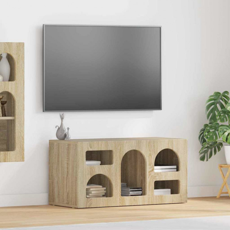 Szafka pod telewizor Dąb Sonoma 80 x 35 x 40 cm