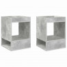Stolik końcowy 2 pcs Betonowy szary 40 x 40 x 56 cm