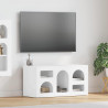 Szafka pod telewizor Wysoki połysk biały 80 x 35 x 40 cm