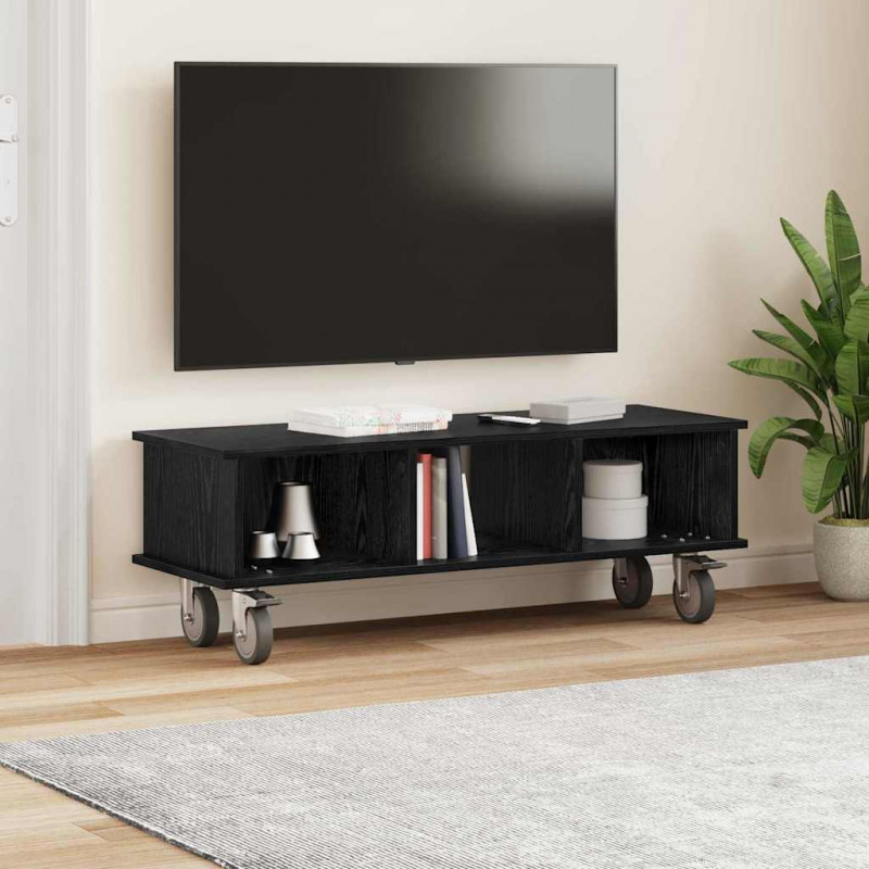 Stół pod telewizor Czarny Dąb 100 x 35 x 35 cm
