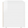 Szafka pod telewizor Wysoki połysk biały 80 x 35 x 40 cm