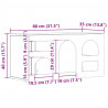 Szafka pod telewizor Stare drewno 80 x 35 x 40 cm