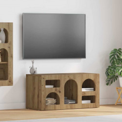 Szafka pod telewizor Dąb rzemieślniczy 80 x 35 x 40 cm