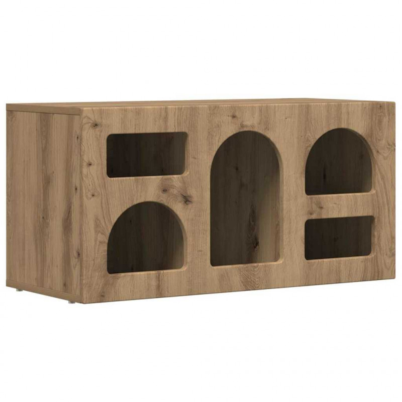 Szafka pod telewizor Dąb rzemieślniczy 80 x 35 x 40 cm