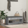 Ławka w przedpokoju z poduszką Betonowy Szary 103 x 38 x 45 cm