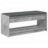 Ławka w przedpokoju z poduszką Betonowy Szary 103 x 38 x 45 cm