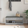 Ławka w przedpokoju z poduszką Betonowy Szary 103 x 38 x 45 cm