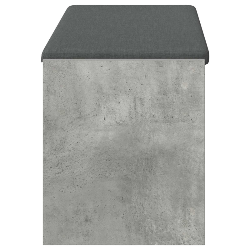 Ławka w przedpokoju z poduszką Betonowy Szary 103 x 38 x 45 cm