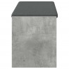 Ławka w przedpokoju z poduszką Betonowy Szary 103 x 38 x 45 cm