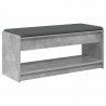 Ławka w przedpokoju z poduszką Betonowy Szary 103 x 38 x 45 cm