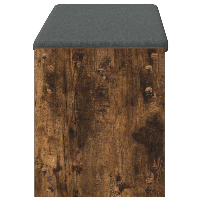Ławka w przedpokoju z poduszką Dąb Wędzony 103 x 38 x 45 cm