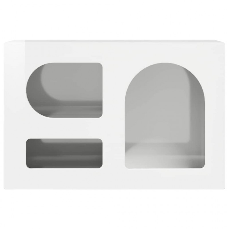 Szafka pod telewizor Wysoki połysk biały 60 x 35 x 40 cm