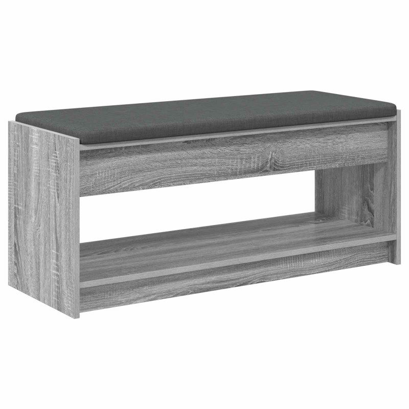 Ławka w przedpokoju z poduszką Szary Sonoma 103 x 38 x 45 cm
