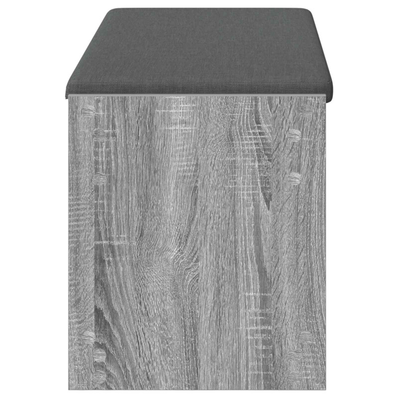 Ławka w przedpokoju z poduszką Szary Sonoma 103 x 38 x 45 cm