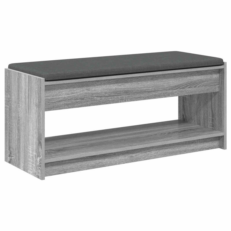 Ławka w przedpokoju z poduszką Szary Sonoma 103 x 38 x 45 cm
