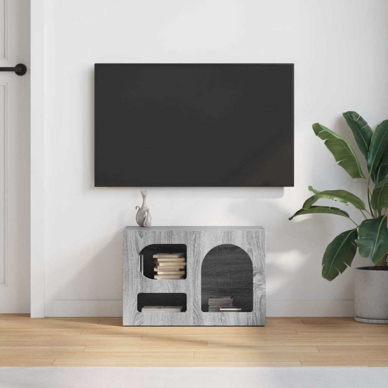 Szafka pod telewizor Szary Sonoma 60 x 35 x 40 cm