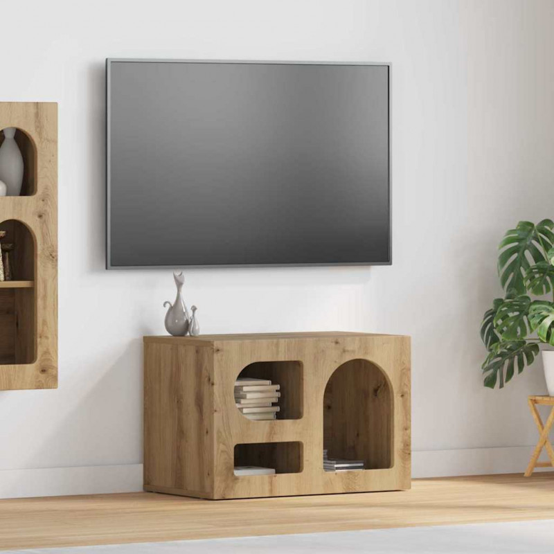 Szafka pod telewizor Dąb rzemieślniczy 60 x 35 x 40 cm