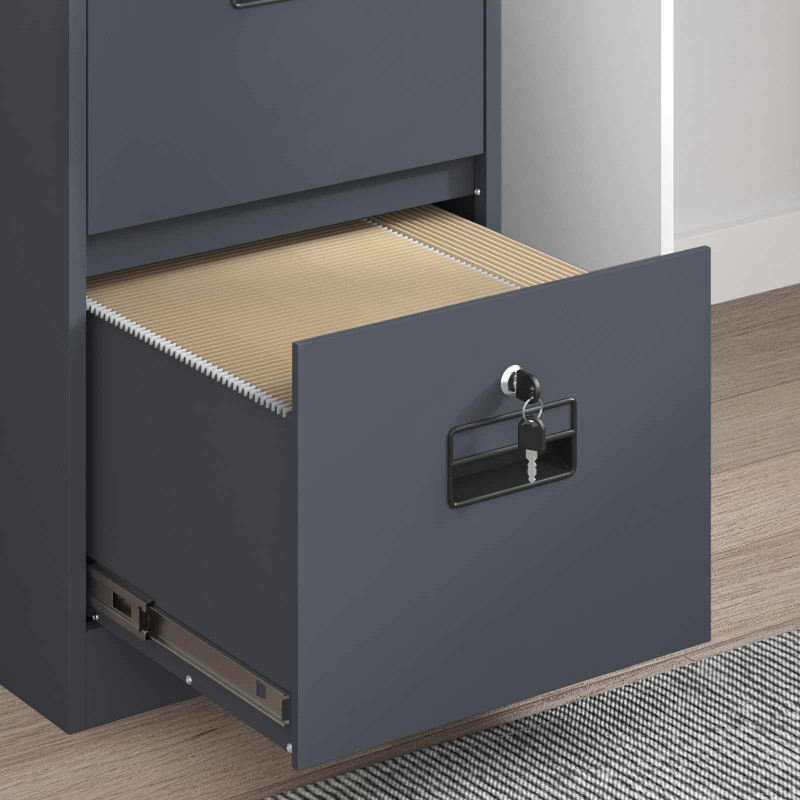 Szafka na dokumenty z szufladą Antracyt 44 x 50 x 74,5 cm