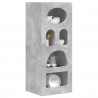 Bufet Betonowy szary 40 x 35 x 100,5 cm Materiał drewnopochodny