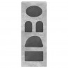 Bufet Betonowy szary 40 x 35 x 100,5 cm Materiał drewnopochodny