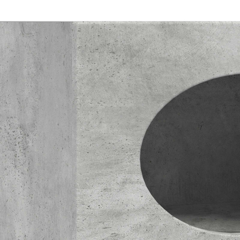 Bufet Betonowy szary 40 x 35 x 100,5 cm Materiał drewnopochodny