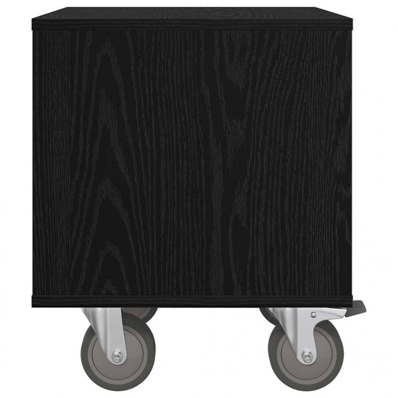 Stolik nocny 2 pcs Czarny Dąb 40,5 x 40 x 48 cm