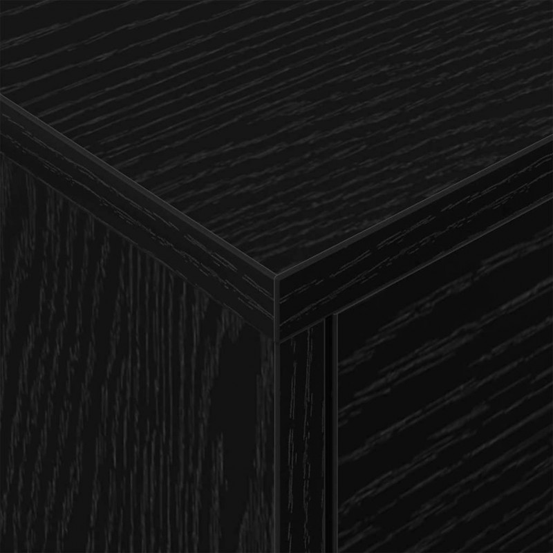 Stolik nocny 2 pcs Czarny Dąb 40,5 x 40 x 48 cm