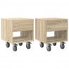 Stolik nocny 2 pcs Dąb Sonoma 40,5 x 40 x 48 cm