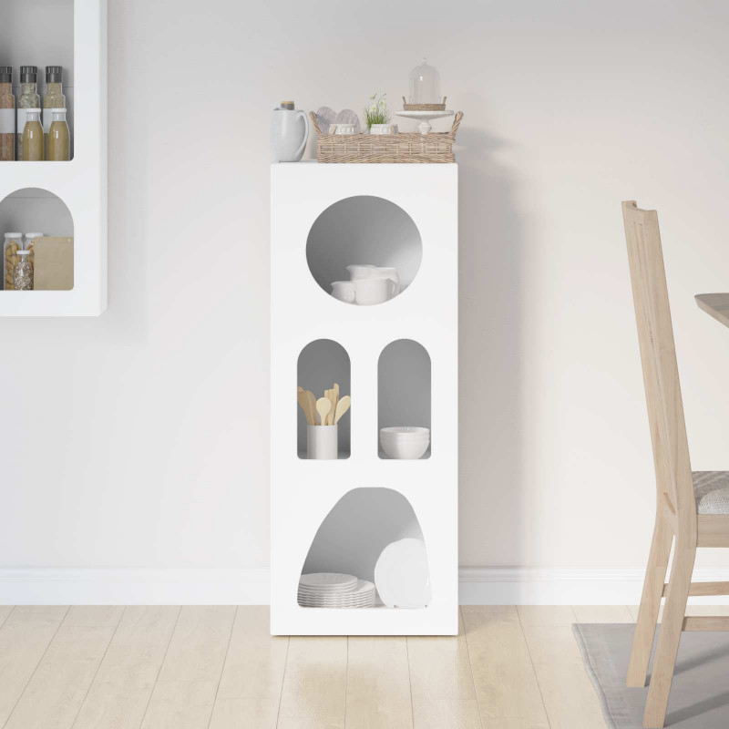 Bufet Biały 40 x 35 x 100.5 cm Materiał drewnopochodny