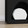 Bufet Czarny 40 x 35 x 100.5 cm Materiał drewnopochodny