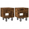 Stolik nocny 2 pcs Dąb wędzony 40,5 x 40 x 48 cm