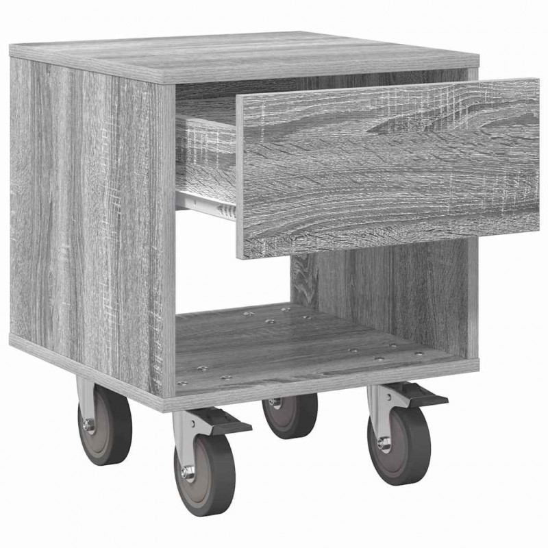 Stolik nocny 2 pcs Szary Sonoma 40,5 x 40 x 48 cm