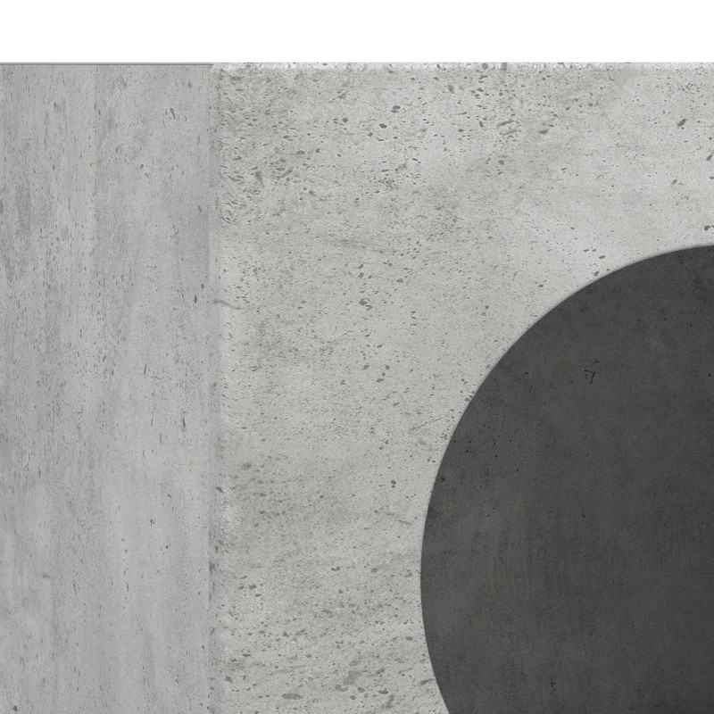 Bufet Betonowy szary 40 x 35 x 100.5 cm Materiał drewnopochodny
